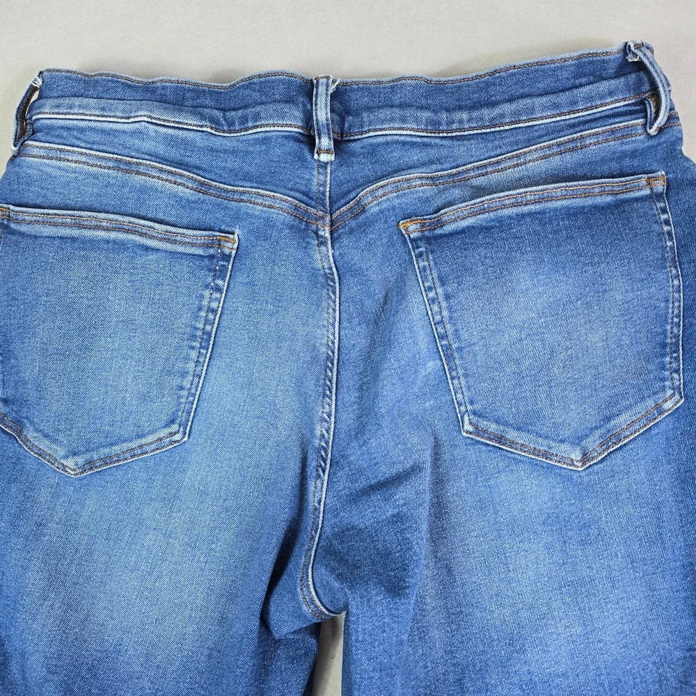 Banana Republic Tapered‎ Fit Jeans Mens 36x34 (36x33) Blue Medium Wash Stretch
